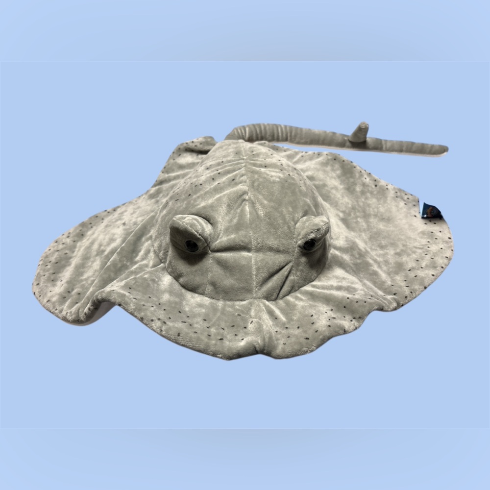 Adventure Planet Southern Stingray Hand Puppet Plush 16” Gray Marine‎ Toy NEW
